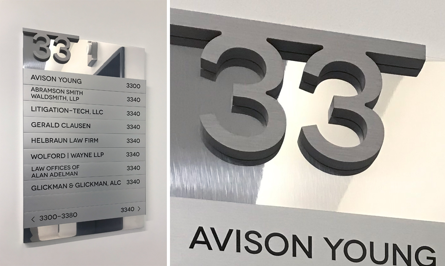 44 Montgomery | Wayfinding Signage System, Building Directory Signage
